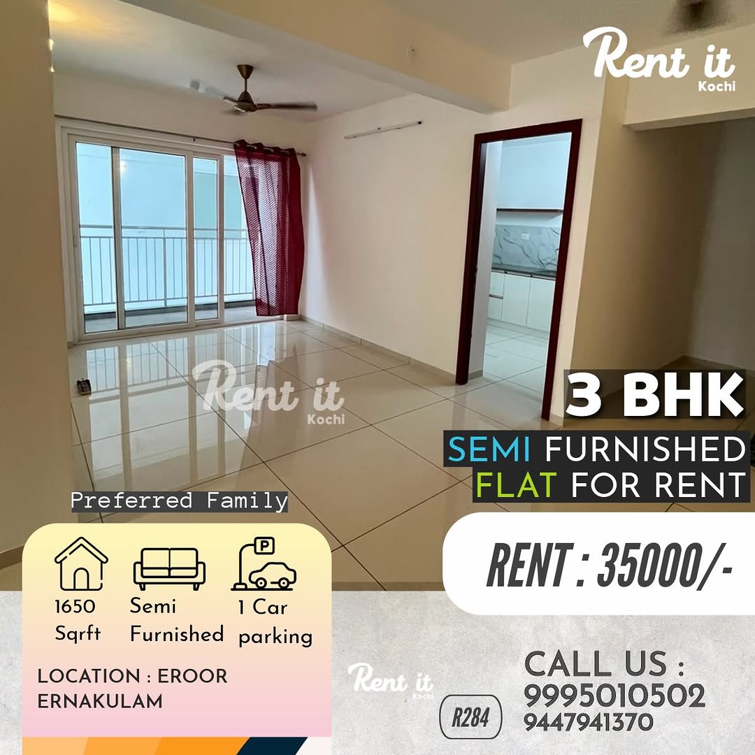 3BHK in Eroor
