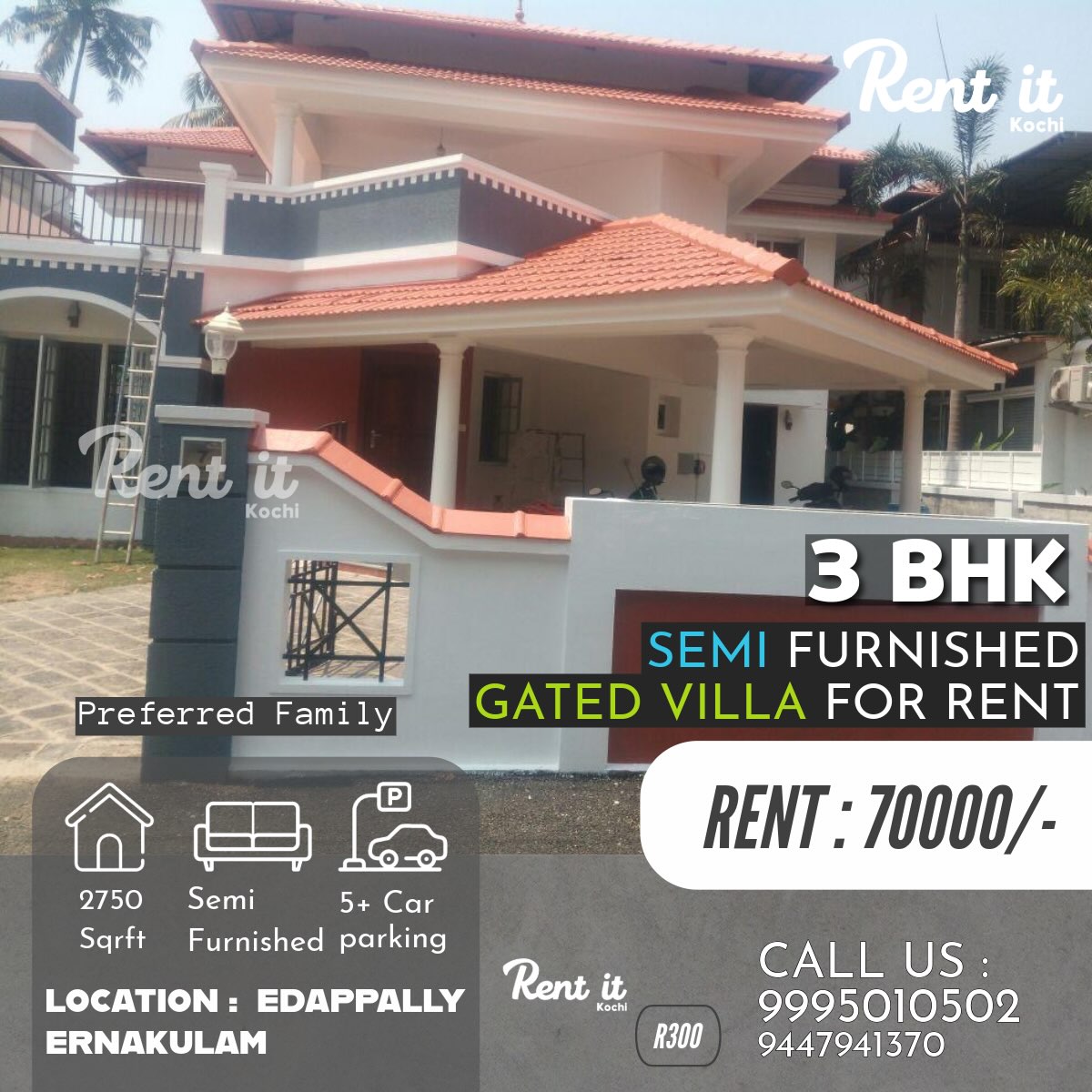 3BHK in Edappally